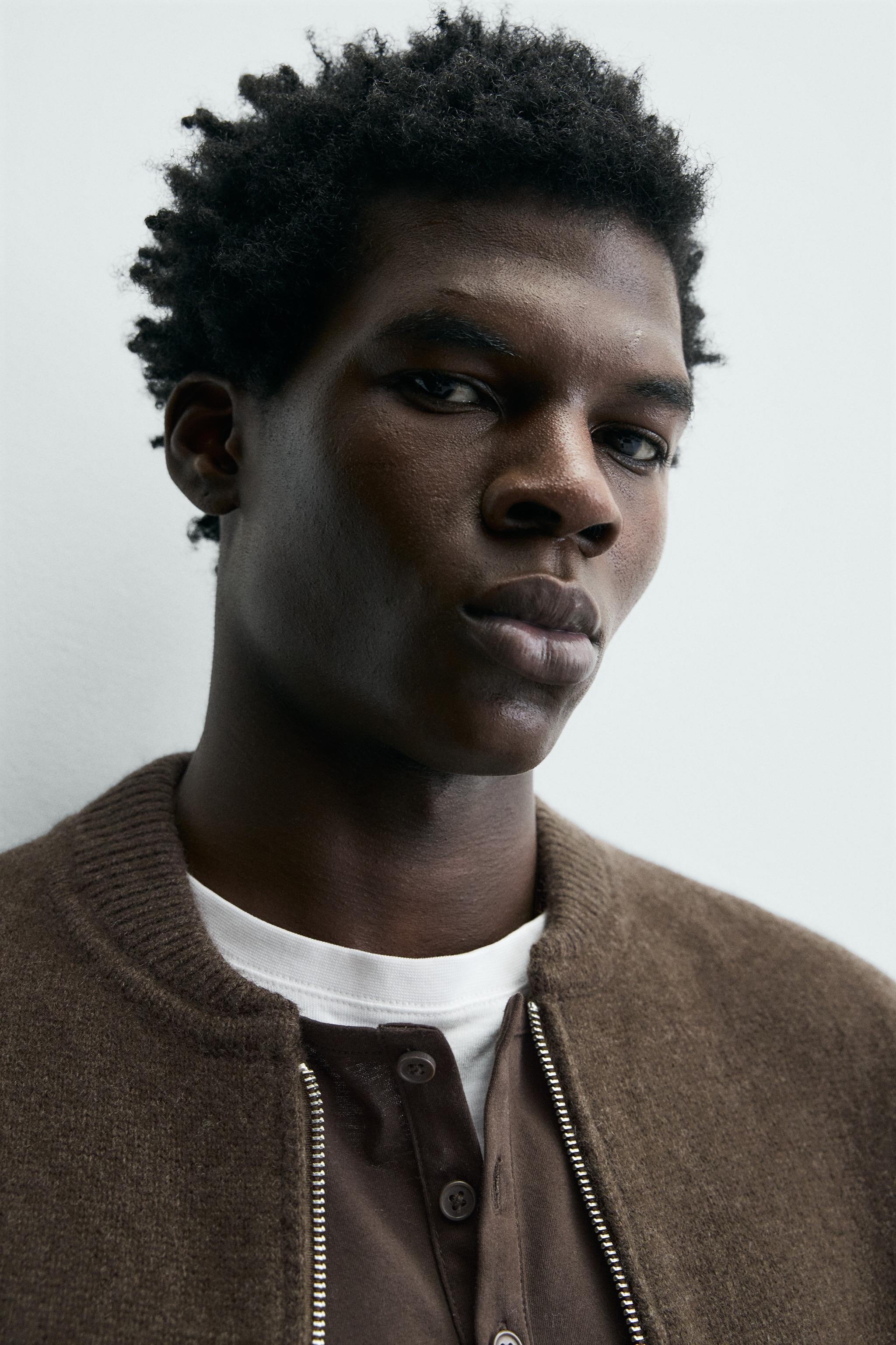 100% WOOL ZIP-UP JACKET